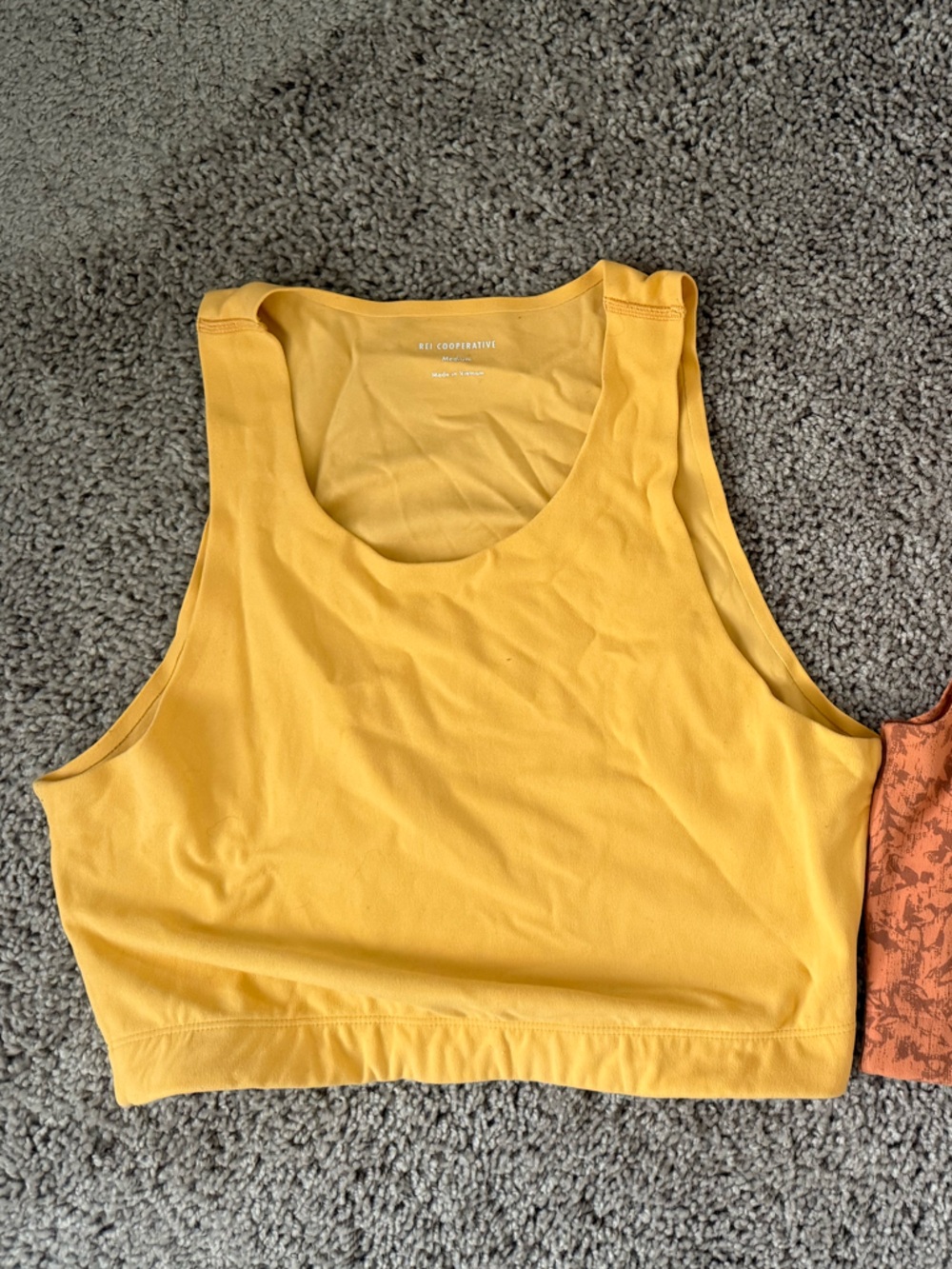 REI Take Your Time Bra/Crop Top in Medium Yellow